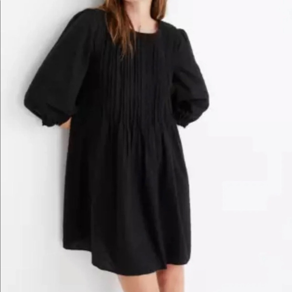 Madewell Embroidered Pintuck Dress